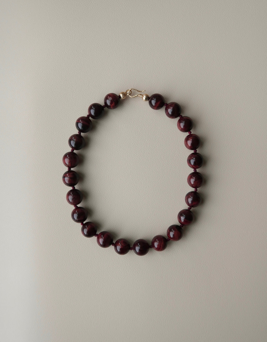 RED TIGER’S EYE NECKLACE || MEDIUM