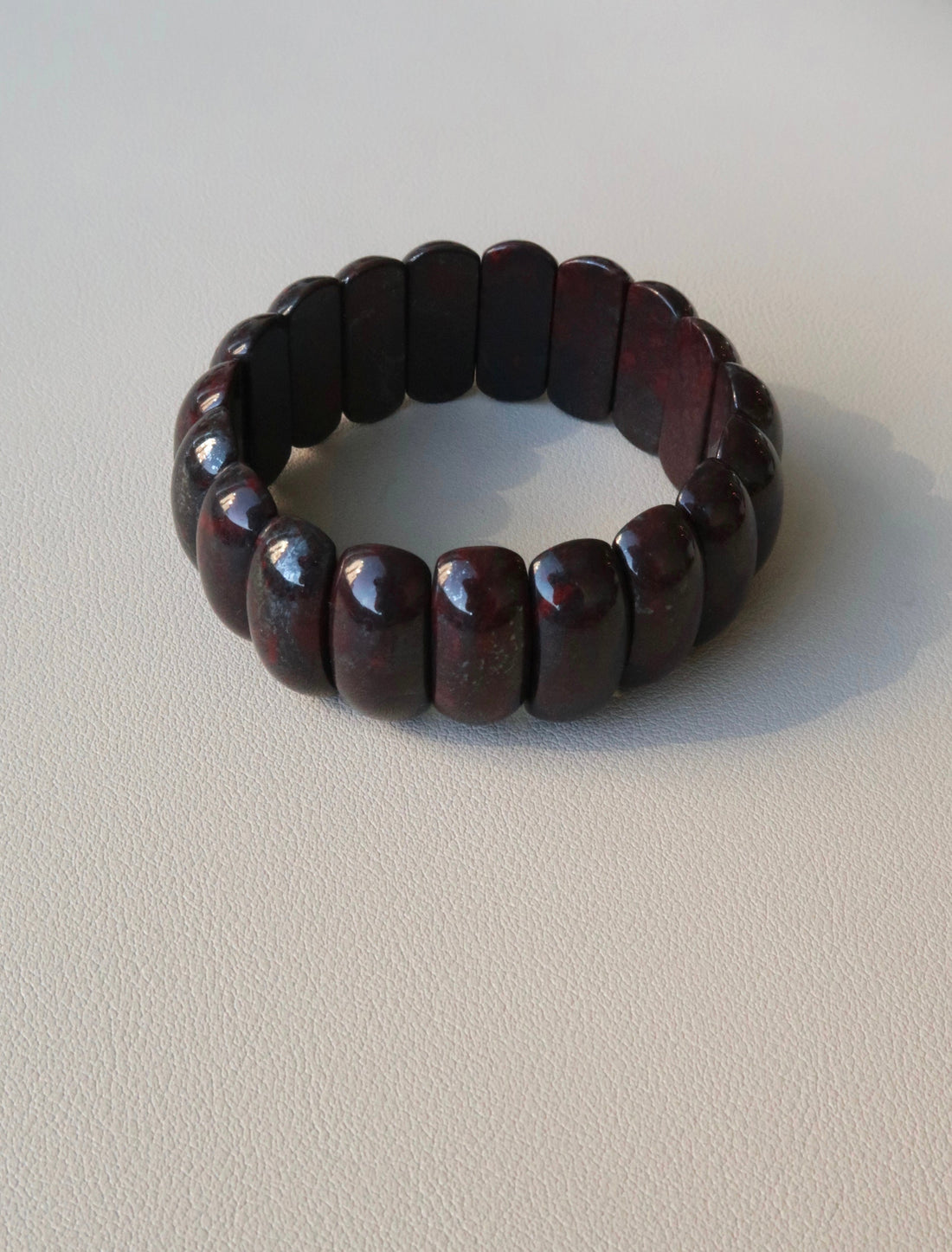 RED IRON STONE BANGLE