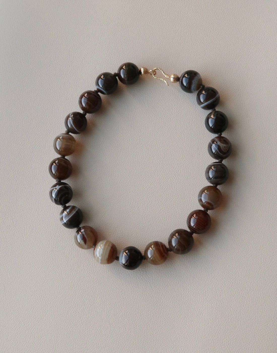 CHOCOLATE AGATE NECKLACE