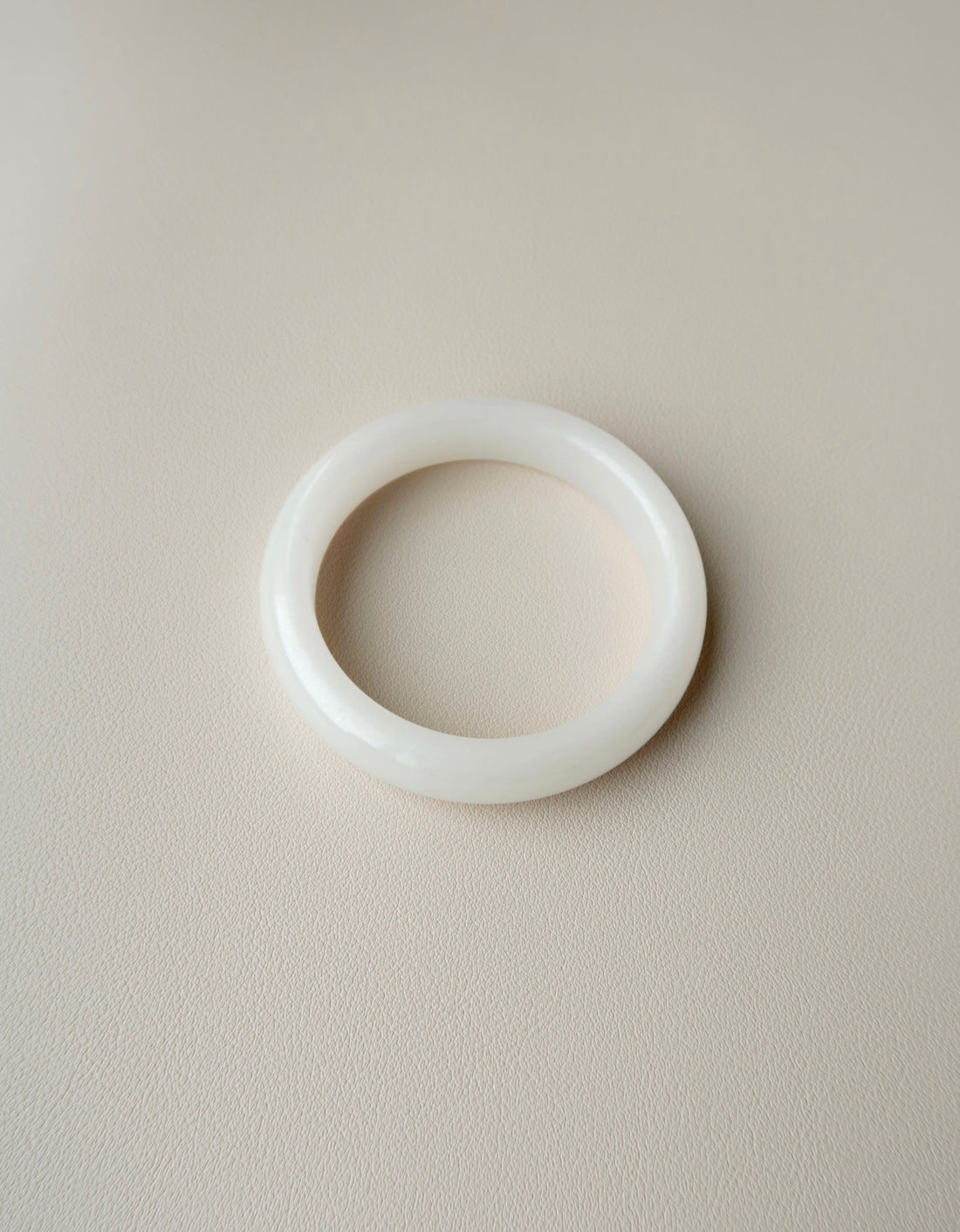 WHITE JADE BANGLE